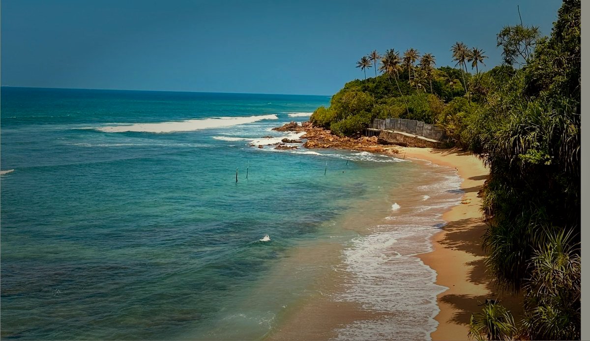 Hidden beach in Sri Lanka